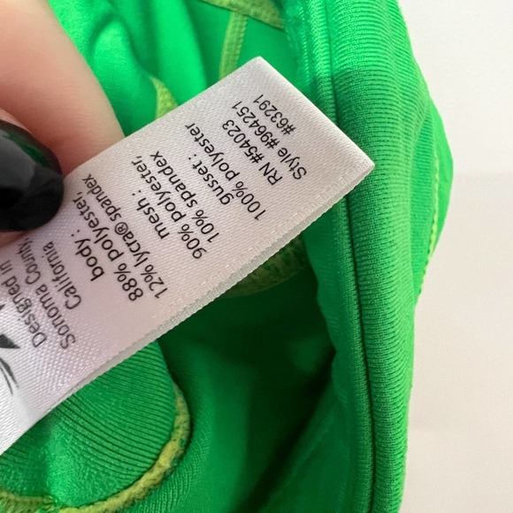 Athleta Lime Green Cropped Athletic Leggings Size XSP - Picture 6 of 6